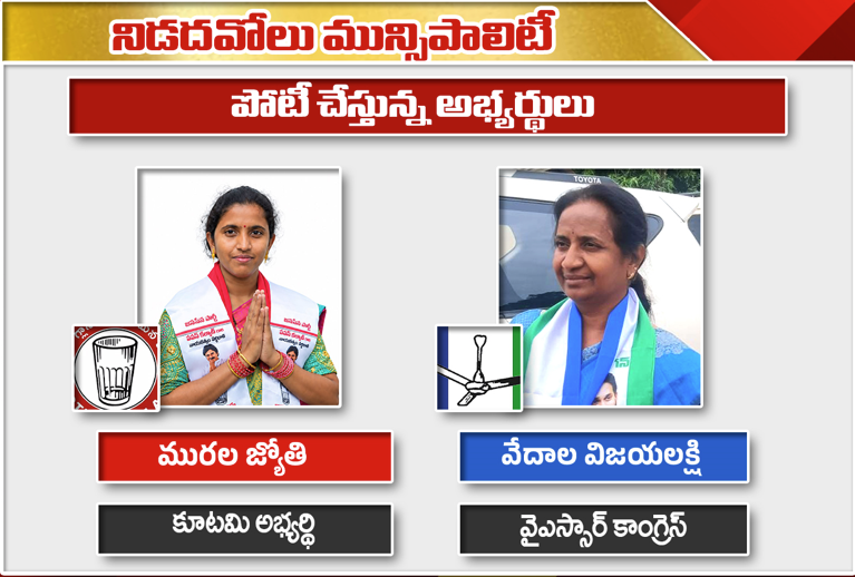 నిడదవోలు మున్సిపల్ ఎన్నికలు 2026: జనసేన X వైసీపీ మధ్య చైర్పర్సన్ పోరు