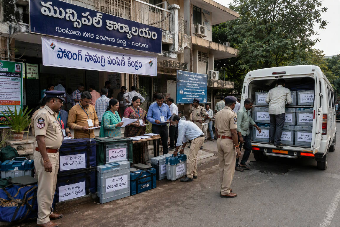 92 పట్టణ స్థానిక సంస్థల్లో రేపు పుర ఎన్నికల పోలింగ్